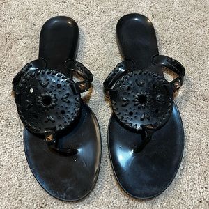 Jack Rogers black jelly sandals size 9. Great condition